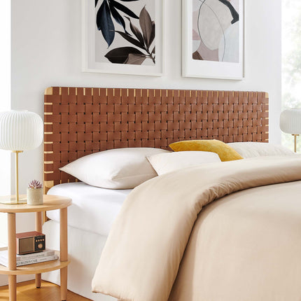 Modway MOD-7127 Sparta Weave Vegan Leather King Headboard - Plaza Home Decor