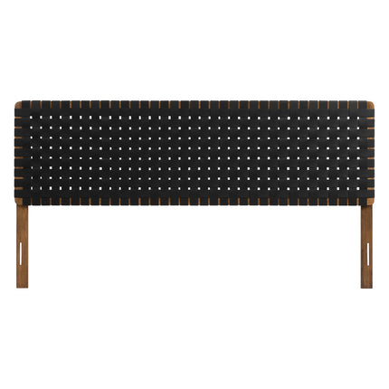 Modway MOD-7127 Sparta Weave Vegan Leather King Headboard - Plaza Home Decor