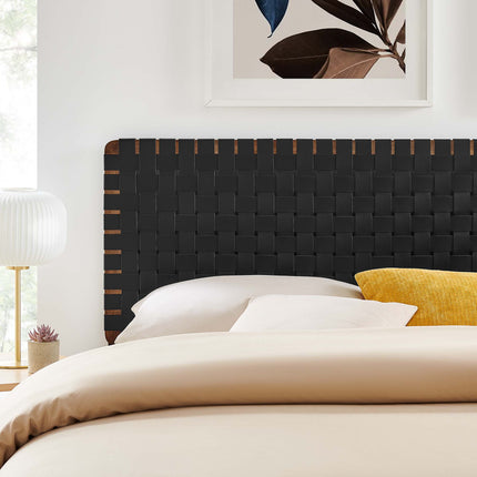 Modway MOD-7127 Sparta Weave Vegan Leather King Headboard - Plaza Home Decor