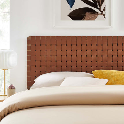 Modway MOD-7127 Sparta Weave Vegan Leather King Headboard - Plaza Home Decor