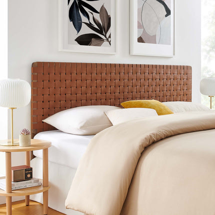 Modway MOD-7127 Sparta Weave Vegan Leather King Headboard - Plaza Home Decor