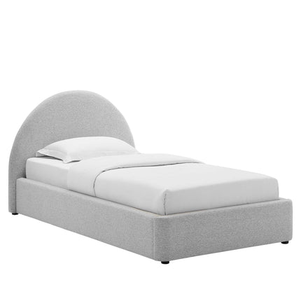 Modway MOD-7128 Resort Upholstered Fabric Arched Round Twin Platform Bed Modway