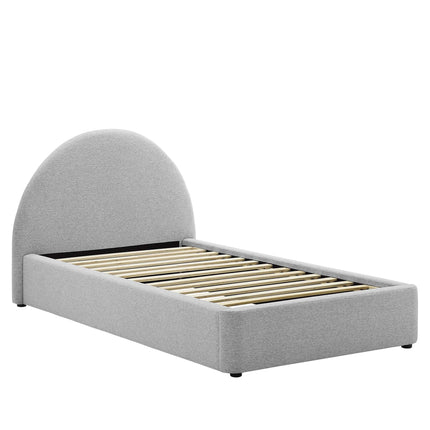 Modway MOD-7128 Resort Upholstered Fabric Arched Round Twin Platform Bed Modway
