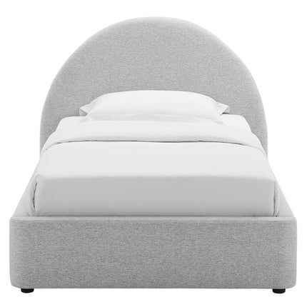 Modway MOD-7128 Resort Upholstered Fabric Arched Round Twin Platform Bed Modway