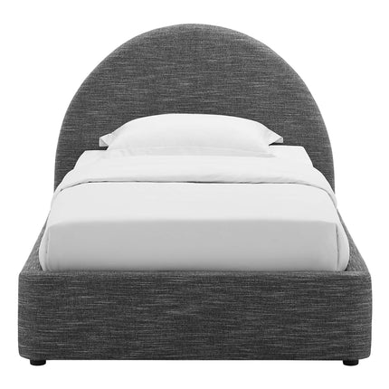 Modway MOD-7128 Resort Upholstered Fabric Arched Round Twin Platform Bed Modway