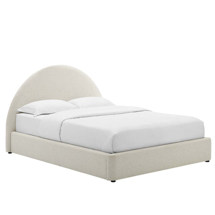 Modway MOD-7130 Resort Upholstered Fabric Arched Round Full Platform Bed Modway