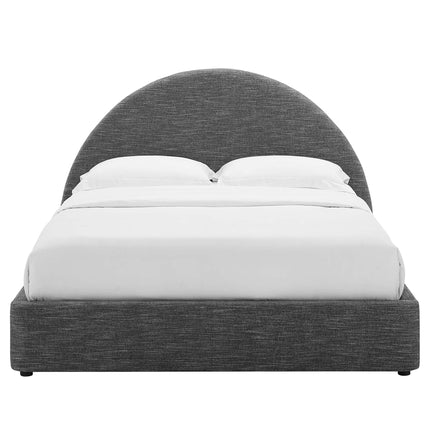 Modway MOD-7130 Resort Upholstered Fabric Arched Round Full Platform Bed Modway