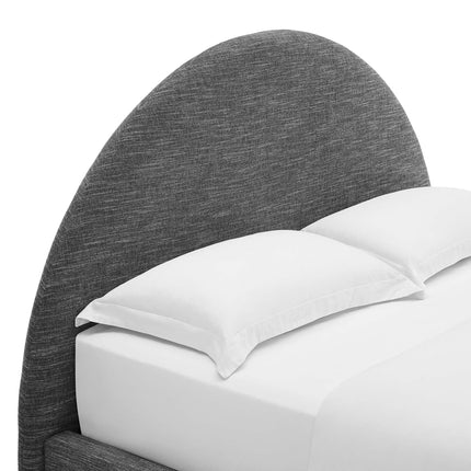 Modway MOD-7130 Resort Upholstered Fabric Arched Round Full Platform Bed Modway