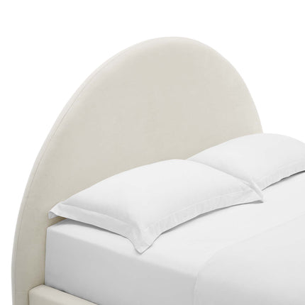 Modway MOD-7131 Resort Performance Velvet Arched Round Full Platform Bed Modway
