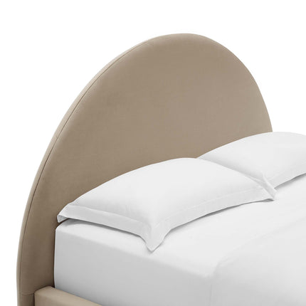 Modway MOD-7131 Resort Performance Velvet Arched Round Full Platform Bed Modway