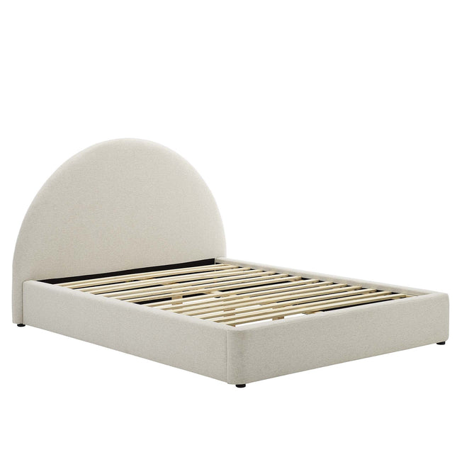 Modway MOD-7132 Resort Upholstered Fabric Arched Round Queen Platform Bed Modway