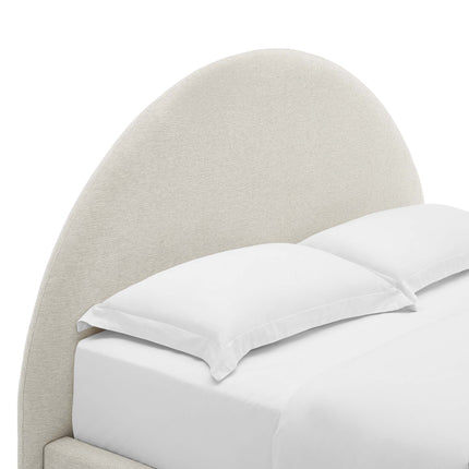 Modway MOD-7132 Resort Upholstered Fabric Arched Round Queen Platform Bed Modway