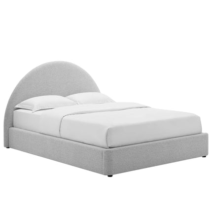 Modway MOD-7132 Resort Upholstered Fabric Arched Round Queen Platform Bed Modway