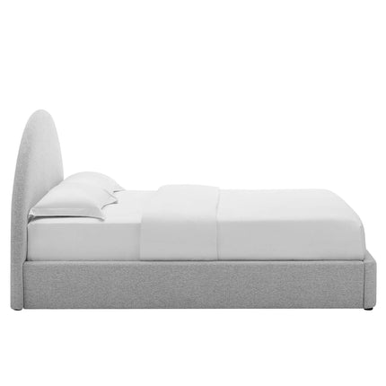 Modway MOD-7132 Resort Upholstered Fabric Arched Round Queen Platform Bed Modway