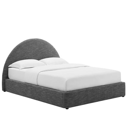 Modway MOD-7132 Resort Upholstered Fabric Arched Round Queen Platform Bed Modway
