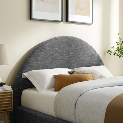Modway MOD-7132 Resort Upholstered Fabric Arched Round Queen Platform Bed Modway