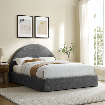 Modway MOD-7132 Resort Upholstered Fabric Arched Round Queen Platform Bed Modway
