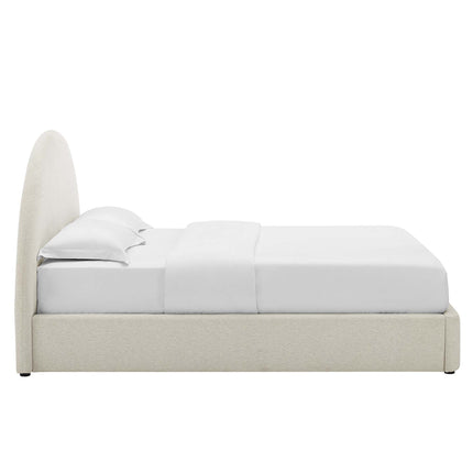 Modway MOD-7134 Resort Upholstered Fabric Arched Round King Platform Bed Modway