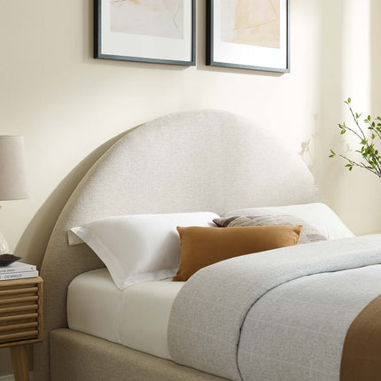 Modway MOD-7134 Resort Upholstered Fabric Arched Round King Platform Bed Modway