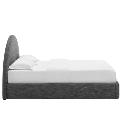 Modway MOD-7134 Resort Upholstered Fabric Arched Round King Platform Bed Modway
