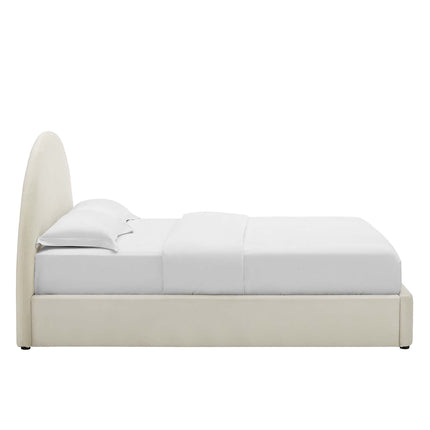 Modway MOD-7135 Resort Performance Velvet Arched Round King Platform Bed Modway