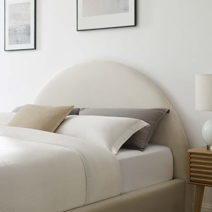 Modway MOD-7135 Resort Performance Velvet Arched Round King Platform Bed Modway