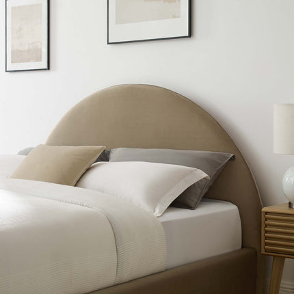 Modway MOD-7135 Resort Performance Velvet Arched Round King Platform Bed Modway