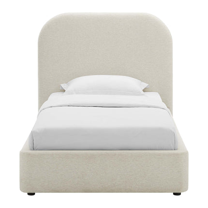 Modway MOD-7136 Keynote Upholstered Fabric Curved Twin Platform Bed Modway