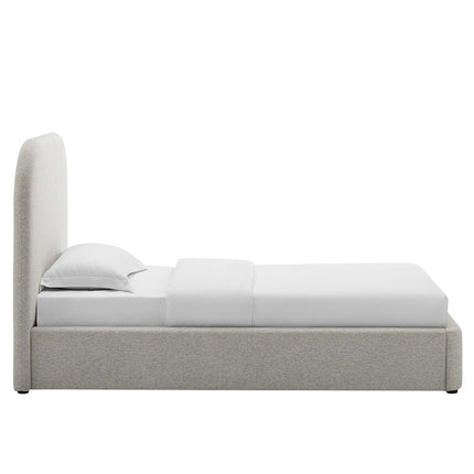 Modway MOD-7136 Keynote Upholstered Fabric Curved Twin Platform Bed Modway