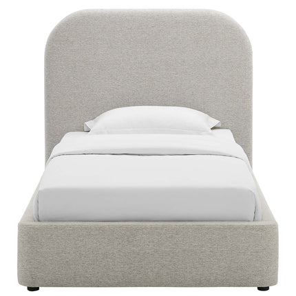 Modway MOD-7136 Keynote Upholstered Fabric Curved Twin Platform Bed Modway