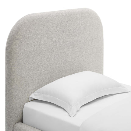 Modway MOD-7136 Keynote Upholstered Fabric Curved Twin Platform Bed Modway