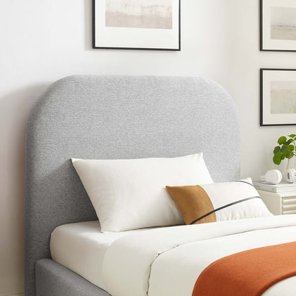 Modway MOD-7136 Keynote Upholstered Fabric Curved Twin Platform Bed Modway