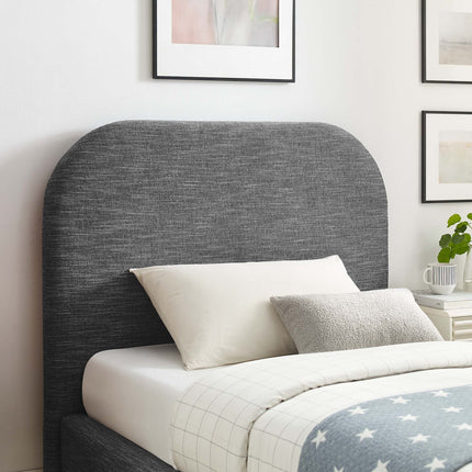 Modway MOD-7136 Keynote Upholstered Fabric Curved Twin Platform Bed Modway