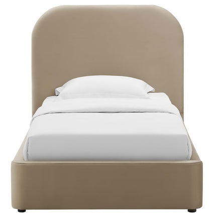 Modway MOD-7137 Keynote Performance Velvet Curved Twin Platform Bed Modway