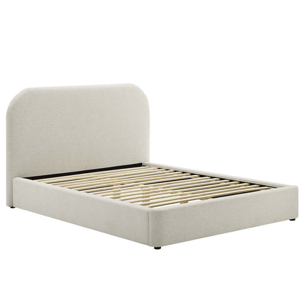 Modway MOD-7138 Keynote Upholstered Fabric Curved Full Platform Bed Modway
