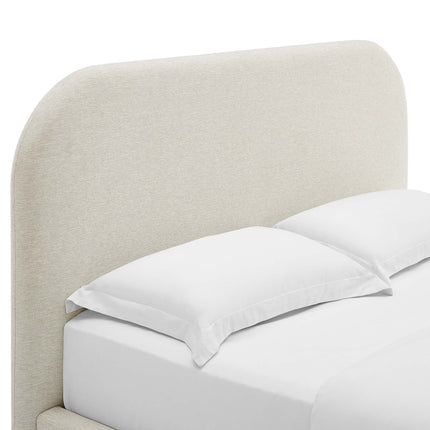Modway MOD-7138 Keynote Upholstered Fabric Curved Full Platform Bed Modway