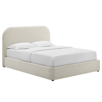 Modway MOD-7140 Keynote Upholstered Fabric Curved Queen Platform Bed Modway