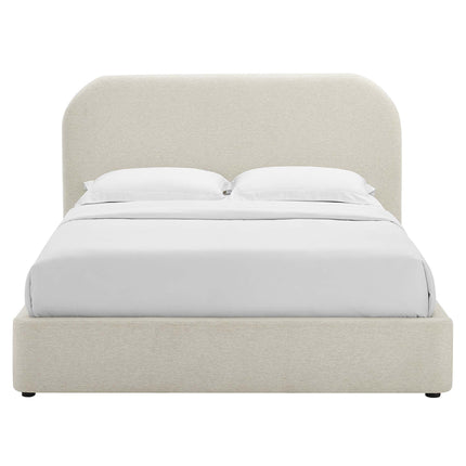 Modway MOD-7140 Keynote Upholstered Fabric Curved Queen Platform Bed Modway