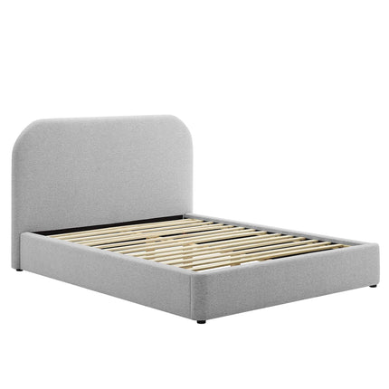 Modway MOD-7140 Keynote Upholstered Fabric Curved Queen Platform Bed Modway