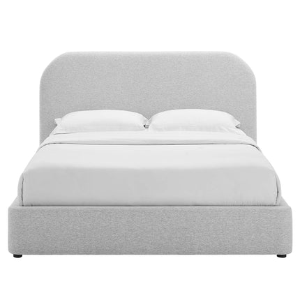 Modway MOD-7140 Keynote Upholstered Fabric Curved Queen Platform Bed Modway