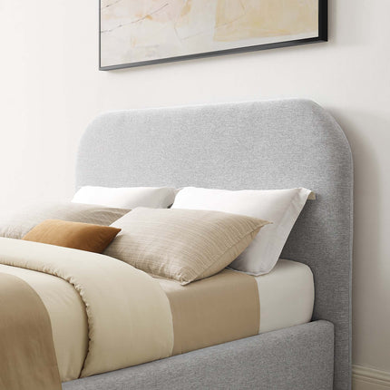 Modway MOD-7140 Keynote Upholstered Fabric Curved Queen Platform Bed Modway