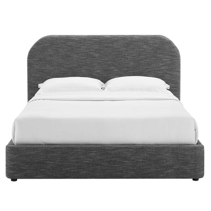 Modway MOD-7140 Keynote Upholstered Fabric Curved Queen Platform Bed Modway
