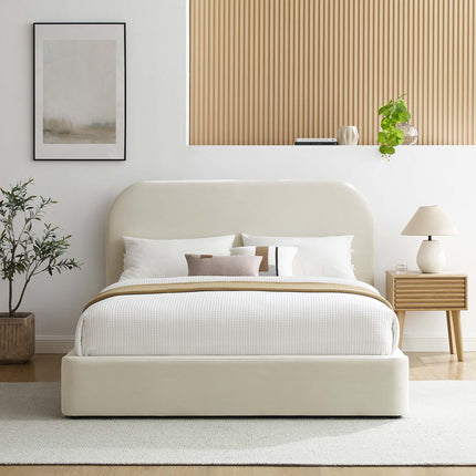 Modway MOD-7141 Keynote Performance Velvet Curved Queen Platform Bed Modway