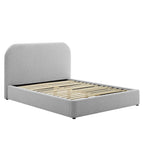 Heathered Weave Light Gray / Upholstered Fabric
