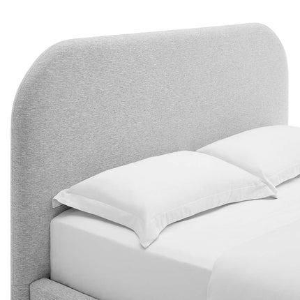 Modway MOD-7142 Keynote Upholstered Fabric Curved King Platform Bed Modway