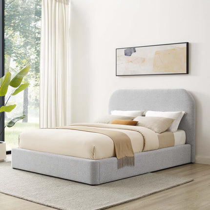 Modway MOD-7142 Keynote Upholstered Fabric Curved King Platform Bed Modway