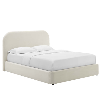Modway MOD-7143 Keynote Performance Velvet Curved King Platform Bed Modway