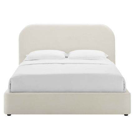 Modway MOD-7143 Keynote Performance Velvet Curved King Platform Bed Modway