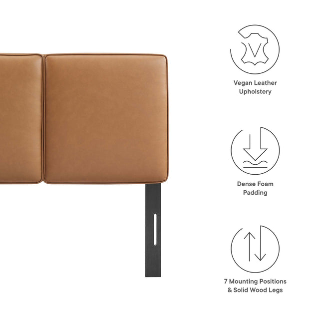 Modway MOD-7144 Lindee Vegan Leather Twin Headboard Modway