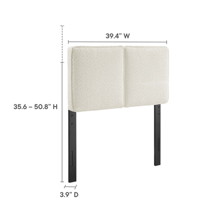 Modway MOD-7145 Lindee Boucle Fabric Twin Headboard Modway